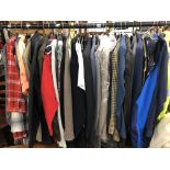 RAIL OF VARIOUS CLOTHING - JACKETS, BLAZERS,