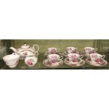 NEW CHELSEA FINE BONE CHINA ROSE PATTERN TEASET