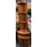 NATHAN TEAK QUADRANT OPEN SHELF UNIT