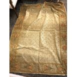 ART NOUVEAU PATTERNED FABRIC TASSEL THROW