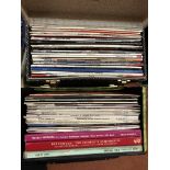 TWO CARRY CASES OF VINYL LPS,