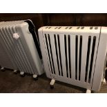 TWO MOBILE ELECTRIC HEATERS