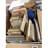 BOX OF VINTAGE ORDNANCE MAPS BY BARTHOLOMEWS,