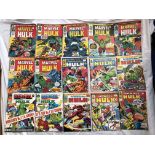 QUANTITY OF VINTAGE MID 1970S RAMPAGE MONTHLY COMICS STARRING THE HULK,