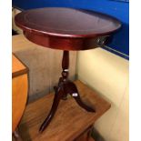 REPRODUCTION TRIPOD TABLE WITH SINGLE DRAWER
