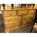 PINE THREE OVER FOUR DRAWER CHEST