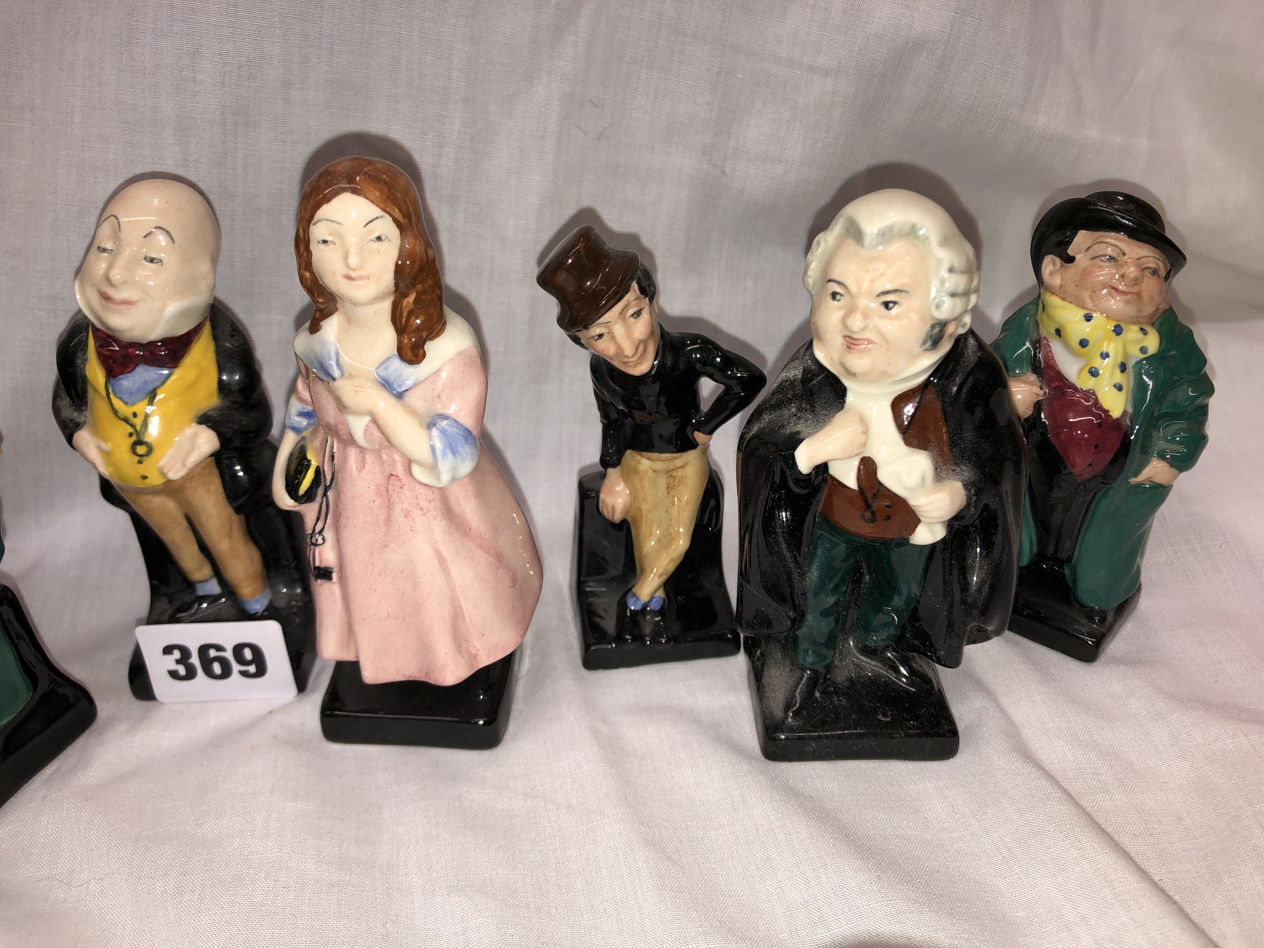 ROYAL DOULTON DICKENSIAN FIGURE SERIES (9) AND THREE ARTONE DICKENS CHARACTER JUGS - Image 2 of 7