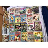 SMALL QUANTITY OF COMIC ANNUALS INCLUDING BEANO, DANDY AND CRACKED AND MAD COMICS-25-4dandy,5beano,