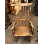 ELM AND BEECH COMB BACK COUNTRY ARMCHAIR