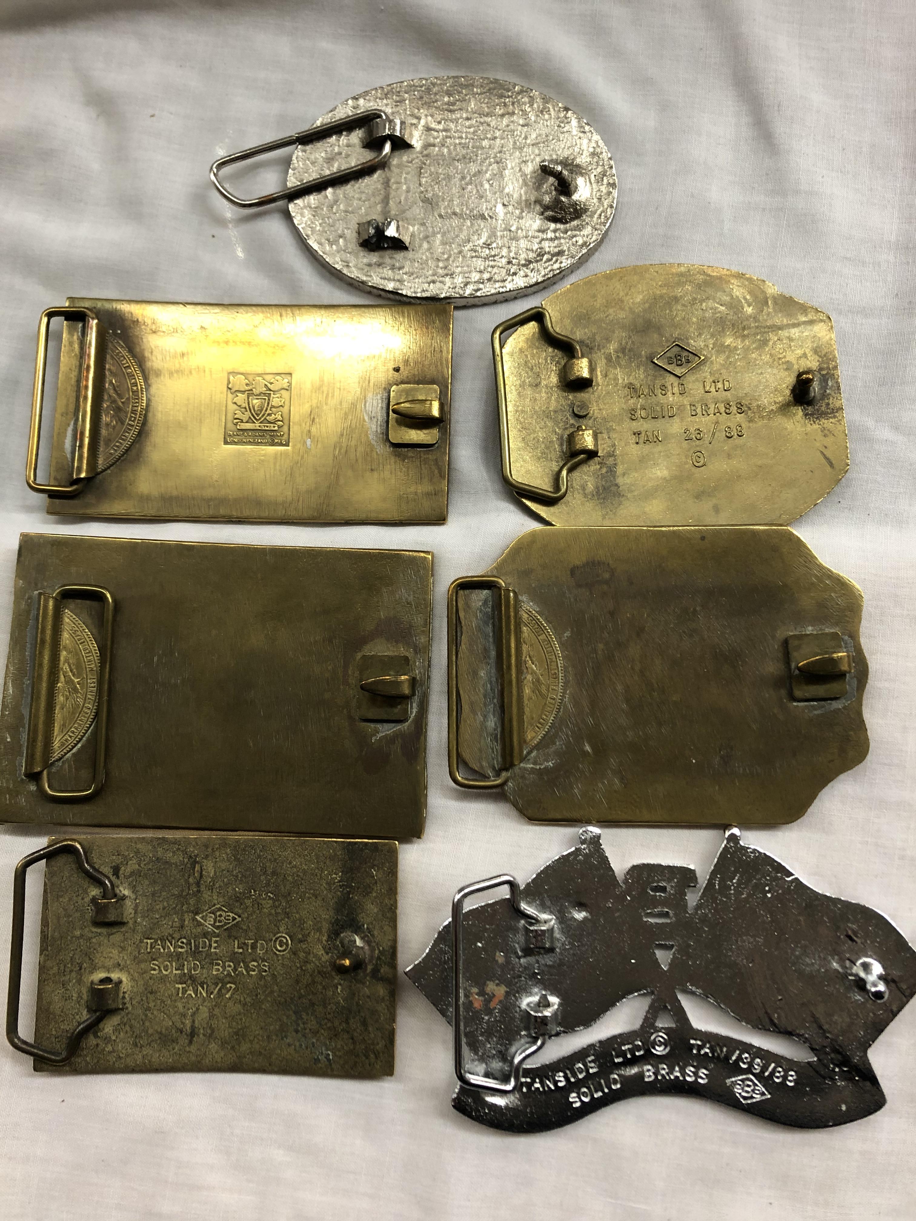 CONFEDERACY AND US WESTERN RELATED METAL BELT BUCKLES - Image 2 of 2