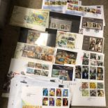 SEVENTEEN SHOE BOXES OF ROYAL MAIL GB POSTAL FIRST DAY COVERS,
