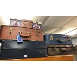 SELECTION OF MID 20TH CENTURY SUITCASES