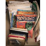 BOX CONTAINING VINTAGE MAGAZINES - PUNCH FROM THE 1960S, MOTORSPORTS FROM THE 1960S,