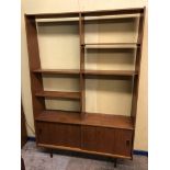 1960S TEAK ROOM DIVIDER 174CM H X 119CM W X 30CM D