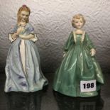 ROYAL WORCESTER FIGURES - GRANDMOTHER'S DRESS AND SWEET ANNE