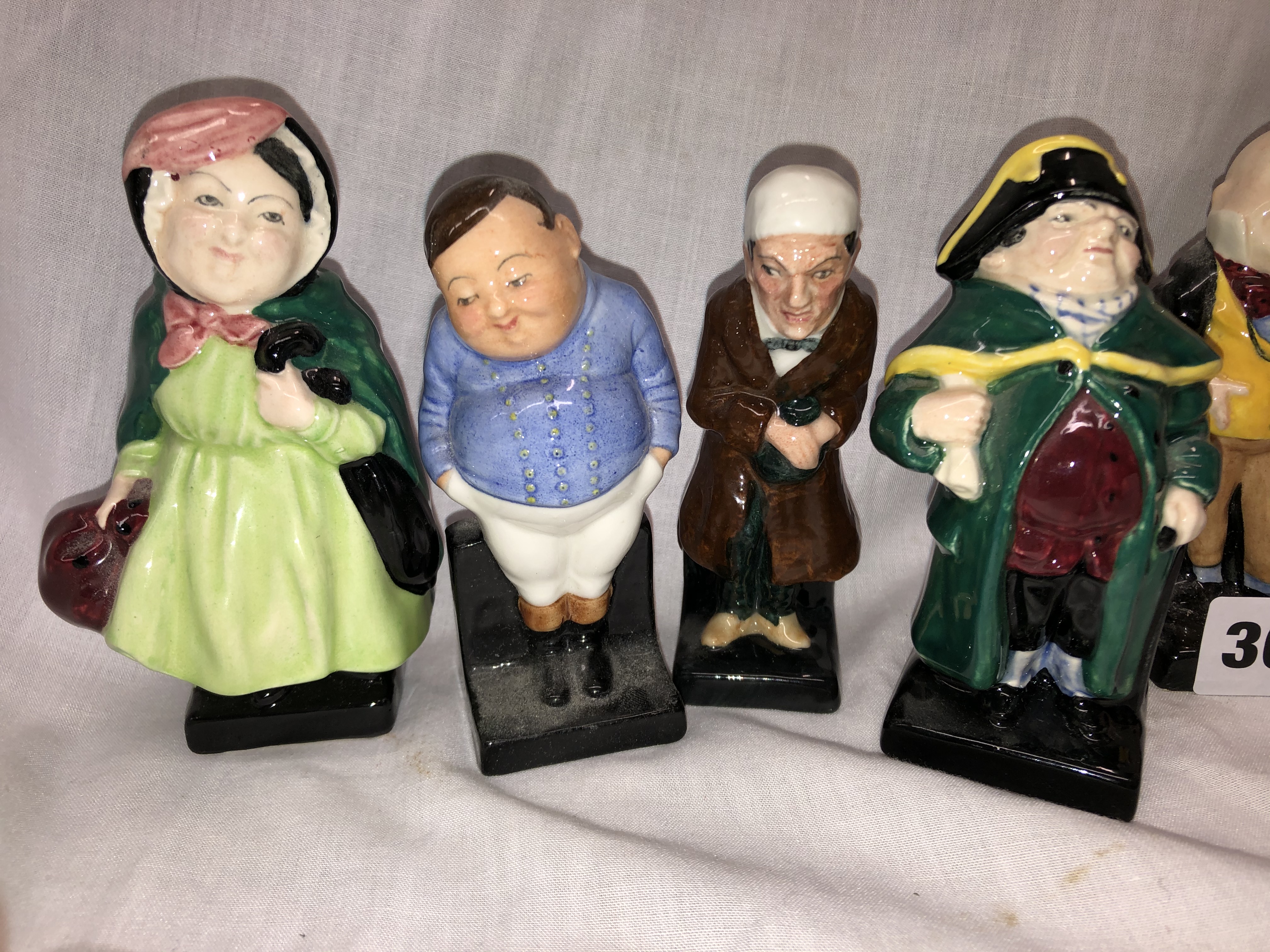 ROYAL DOULTON DICKENSIAN FIGURE SERIES (9) AND THREE ARTONE DICKENS CHARACTER JUGS - Image 3 of 7