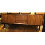 LATE 50S/60S TEAK SIDE BOARD 77CM H X 91CM W X 43CM D