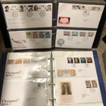 FOUR ALBUMS OF GB FIRST DAY COVERS