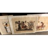 EGYPTIAN PAPYRUS TYPE PRINTS,