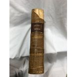 LEATHER BOUND EDITION OF BYRON'S WORKS (SPINE A/F) COMPLETE IN ONE VOLUME PARIS W.
