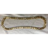 GOLD PLATED FLAT CURB LINK CHAIN