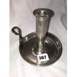 DANISH PEWTER CHAMBERSTICK