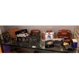 BROWNIE BOX CAMERA, ZORKI4, CITA 111 35MM CAMERAS AND OTHERS,