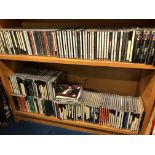 TWO SHELVES OF BOXED SETS OF CDS,