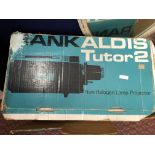 RANK ALDIS TUTOR 2 PROJECTOR AND THREE PROJECTOR SCREENS