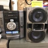SONY THREE DISC CHANGING HI-FI WITH SPEAKERS