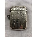 ENGINE TURNED SILVER VESTA CASE