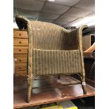 GOLD LLOYD LOOM WICKER CHAIR