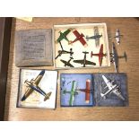 ASSORTED SELECTION OF MECCANO DINKY DIECAST AIRCRAFT INCLUDING MERCURY SEAPLANE, AMIOT 370,