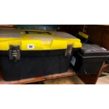 STANLEY PLASTIC TOOLBOX AND ONE OTHER