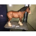 BESWICK MATT CLYDESDALE HORSE FIGURE