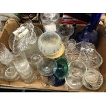 CONTENTS OF CARTON - CRYSTAL BLUE GLASSWARES,