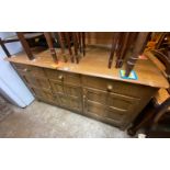 OAK LATTICE DOOR SIDEBOARD