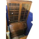 1920S OAK BUREAU BOOKCASE