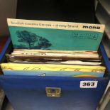 BOX OF VINYL 45 LP RECORDS