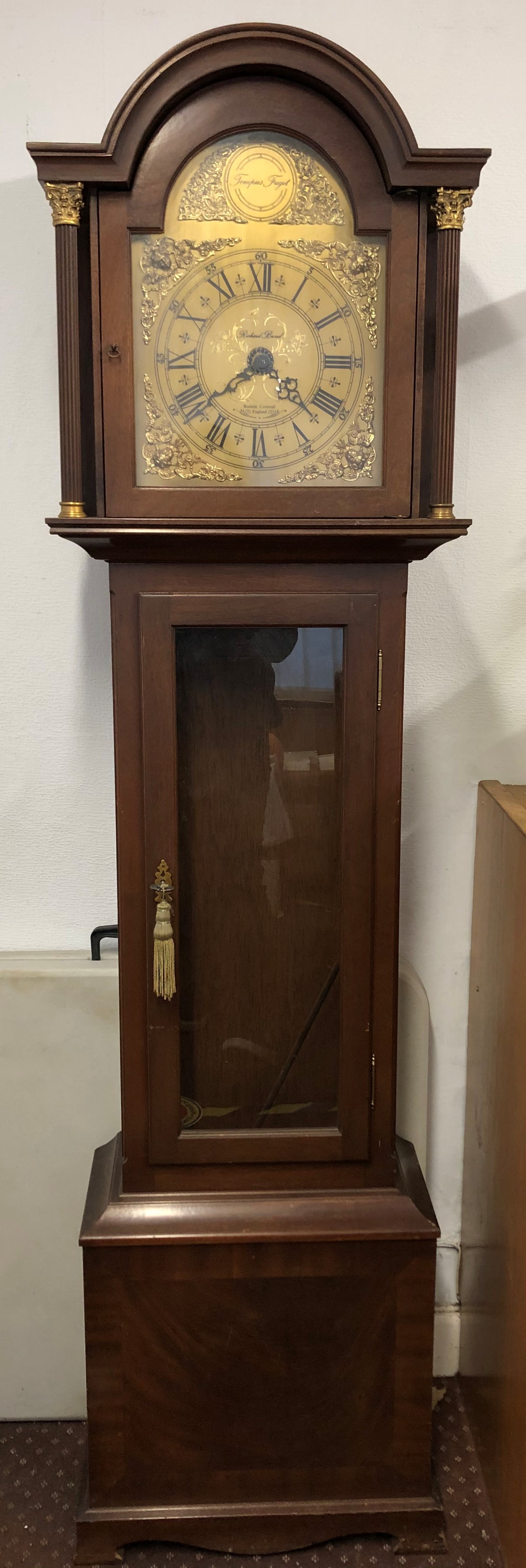 REPRODUCTION RICHARD BROAD LONGCASE CLOCK,