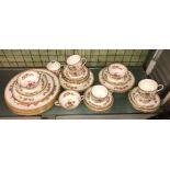 COALPORT BONE CHINA PERSIAN FLOWER DINNER AND TABLE SET