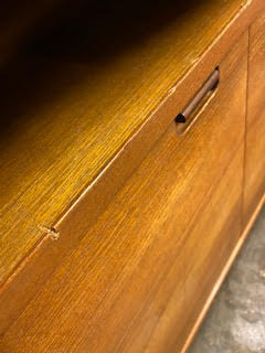 1970S DANISH TEAK DRINKS CABINET WALL UNIT - Image 6 of 8