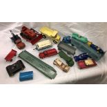 VINTAGE DINKY DIECAST PLAYWORN TOY CARS, TRUCKS - A DINKY 236, 174, 234, CARAVAN 190, 965,