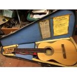 CASED SPANISH RAFAEL MILINA MERVI ACOUSTIC GUITAR