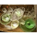 BOX CONTAINING ASSORTED GLASS WARES
