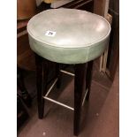 VINTAGE 1950S VINYL TOP BAR STOOL