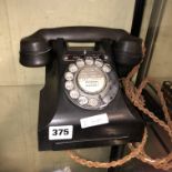 VINTAGE BLACK BAKELITE TELEPHONE