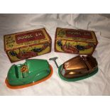 TWO VINTAGE BOXED THE DODGEM CAR TOYS