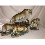SELECTION OF RESIN ENDANGERED SPECIES SERIES TIGERS