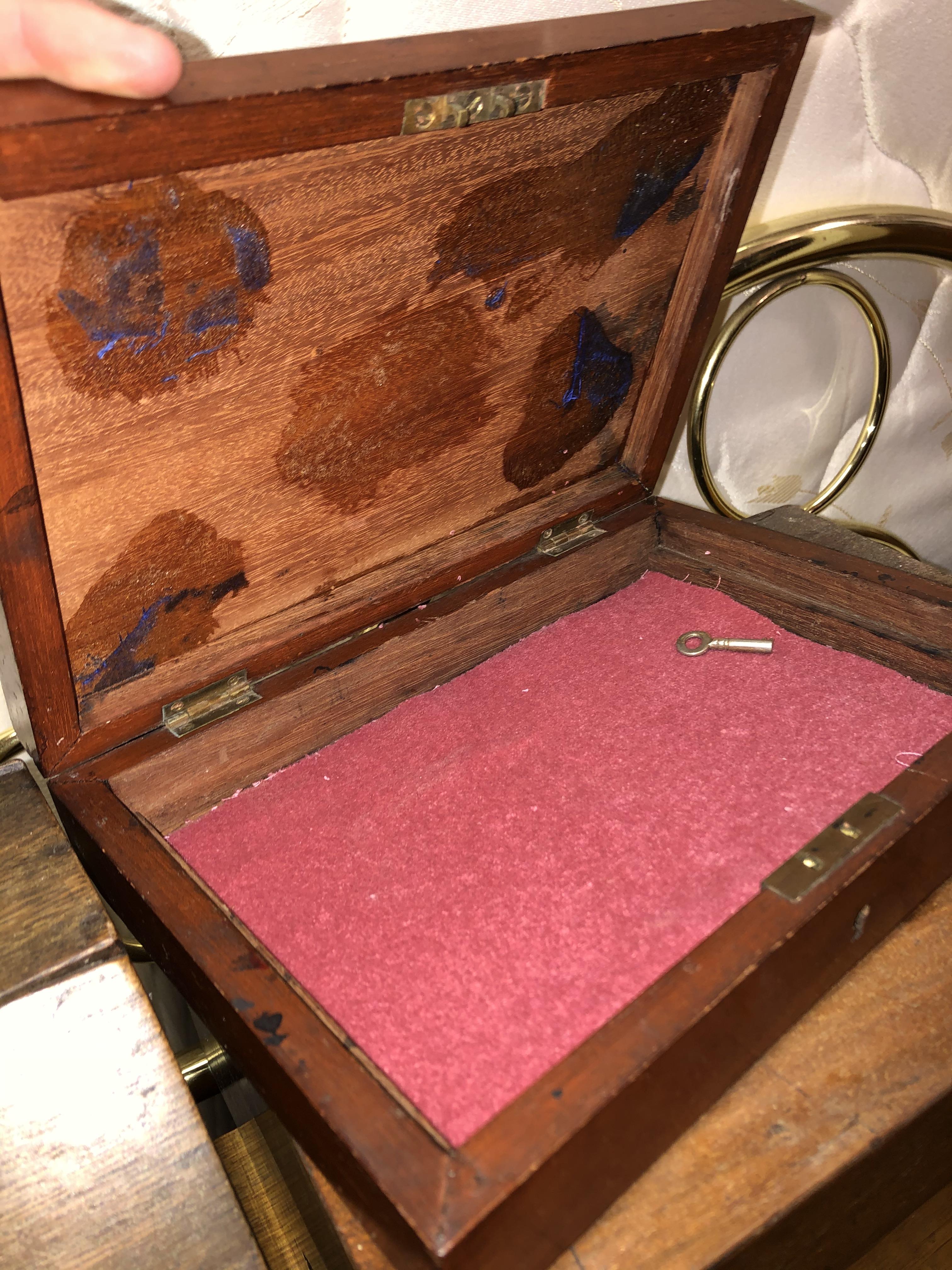 SMALL 19TH CENTURY MAHOGANY BOX, - Image 4 of 5